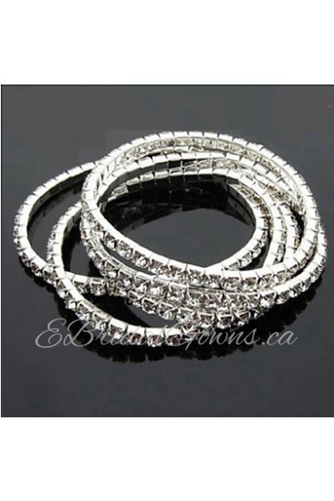 Lucky Star Women's Elegant Rhinestone Thin Bracelet