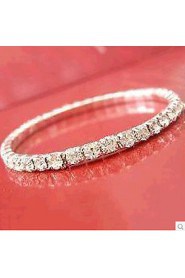 Lucky Star Women's Elegant Rhinestone Thin Bracelet