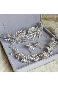 Jewelry Set Women's Anniversary / Wedding / Engagement / Birthday / Gift / Party / Special Occasion Jewelry Sets Alloy / RhinestoneNon