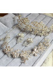 Jewelry Set Women's Anniversary / Wedding / Engagement / Birthday / Gift / Party / Special Occasion Jewelry Sets Alloy / RhinestoneNon