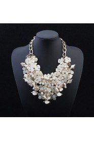 European Style Fashion Exaggerated Flower Bead Necklace