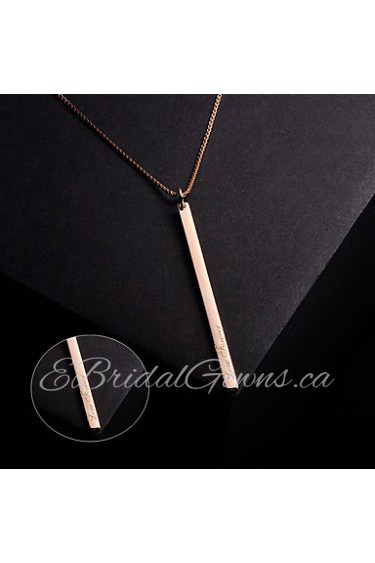 Men's / Unisex / Couples' / Women's Silver Necklace Engagement / Gift / Party / Daily / Causal Non Stone