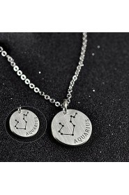 Men's / Unisex / Couples' / Women's Silver Necklace Engagement / Gift / Party / Daily / Causal Non Stone