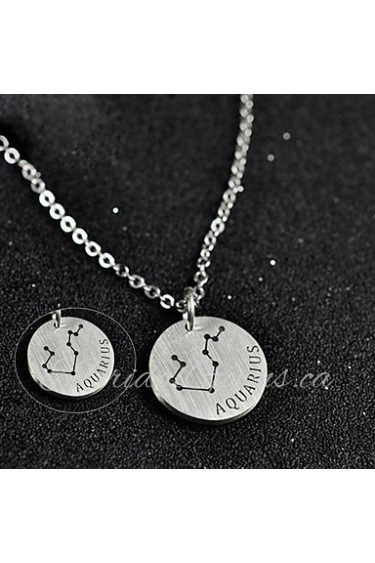 Men's / Unisex / Couples' / Women's Silver Necklace Engagement / Gift / Party / Daily / Causal Non Stone