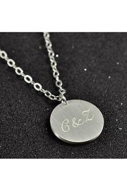 Men's / Unisex / Couples' / Women's Silver Necklace Engagement / Gift / Party / Daily / Causal Non Stone