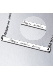 Unisex / Couples' / Women's Silver Necklace Wedding / Engagement / Birthday / Gift