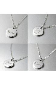 Men's / Unisex / Couples' / Women's Silver Necklace Wedding / Engagement / Gift / Party Non Stone