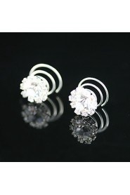 2 Pieces Gorgeous Rhinestones Bridal Pins Party/ Special Occasion Headpieces