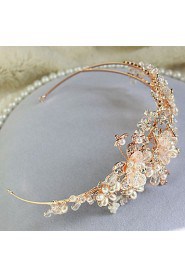 Women's Rhinestone / Alloy / Imitation Pearl Headpiece-Wedding / Special Occasion Headbands 1 Piece Round