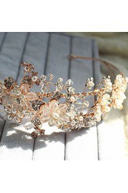 Women's Rhinestone / Alloy / Imitation Pearl Headpiece-Wedding / Special Occasion Headbands 1 Piece Round