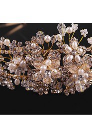 Women's Crystal / Brass / Alloy / Imitation Pearl Headpiece-Wedding / Special Occasion / Outdoor Headbands 1 Piece