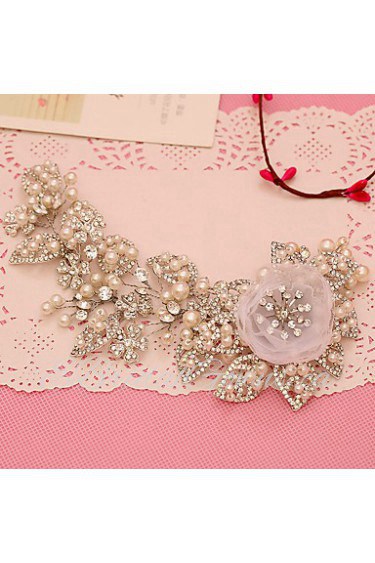 Women's Rhinestone / Tulle / Imitation Pearl Headpiece-Wedding / Special Occasion Headbands 1 Piece