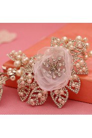 Women's Rhinestone / Tulle / Imitation Pearl Headpiece-Wedding / Special Occasion Headbands 1 Piece