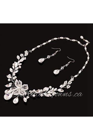 Jewelry Set Women's Anniversary / Wedding / Engagement / Party / Special Occasion Jewelry Sets Imitation Pearl / Rhinestone Rhinestone