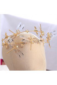 Bride's Dragonfly Shape Wedding Hair Accessories Headbands Headpieces 1 Piece