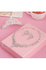 Jewelry Set Women's Anniversary / Wedding / Engagement / Birthday / Gift / Party / Special Occasion Jewelry Sets Alloy / Rhinestone