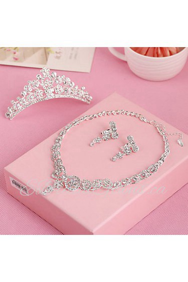 Jewelry Set Women's Anniversary / Wedding / Engagement / Birthday / Gift / Party / Special Occasion Jewelry Sets Alloy / Rhinestone