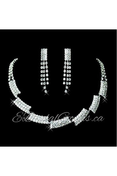 Jewelry Set Women's Anniversary / Wedding / Engagement / Birthday / Gift / Party / Special Occasion Jewelry Sets Alloy Rhinestone