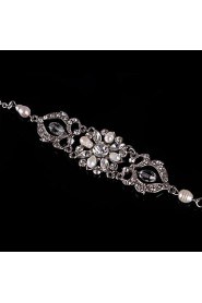 Vintage Luxurious Diamond Fresh Pearls Wedding Silver Bracelet For Women Lades Bridal Birthday GIft 1930's Wedding