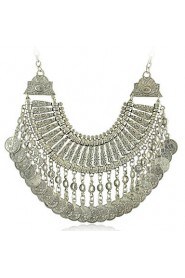 Tribal statement necklace Ethnic Jewelry Gypsy Coin Necklaces