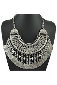 Tribal statement necklace Ethnic Jewelry Gypsy Coin Necklaces