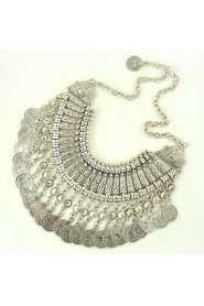 Tribal statement necklace Ethnic Jewelry Gypsy Coin Necklaces