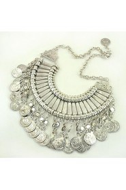 Tribal statement necklace Ethnic Jewelry Gypsy Coin Necklaces