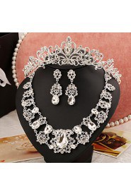 Jewelry Set Women's Anniversary / Wedding / Engagement / Birthday / Gift / Party / Special Occasion Jewelry Sets Alloy / Rhinestone