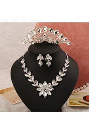 Jewelry Set Women's Anniversary / Wedding / Engagement / Birthday / Gift / Party / Special Occasion Jewelry Sets Alloy / Rhinestone