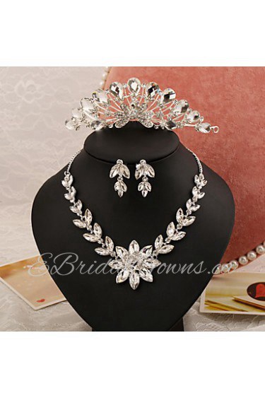 Jewelry Set Women's Anniversary / Wedding / Engagement / Birthday / Gift / Party / Special Occasion Jewelry Sets Alloy / Rhinestone