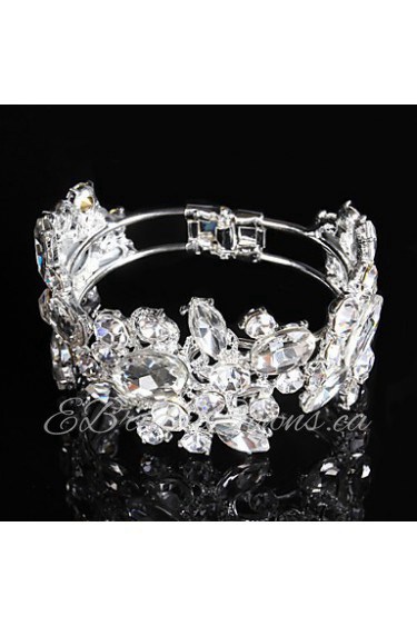 Women's Cuff / Chain Bracelet Alloy Rhinestone