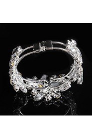 Women's Cuff / Chain Bracelet Alloy Rhinestone