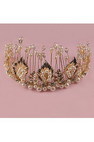 Women's Rhinestone / Brass / Alloy / Imitation Pearl Headpiece-Wedding / Special Occasion / Outdoor Tiaras 1 Piece