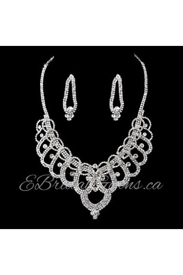 Jewelry Set Women's Anniversary / Wedding / Engagement / Party / Special Occasion Jewelry Sets Alloy / Rhinestone Non StoneEarrings /