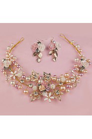 Women's / Flower Girl's Alloy / Imitation Pearl Headpiece-Wedding / Special Occasion / Outdoor Headbands 2 Pieces