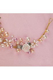Women's / Flower Girl's Alloy / Imitation Pearl Headpiece-Wedding / Special Occasion / Outdoor Headbands 2 Pieces
