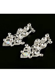 Jewelry Set Women's Anniversary / Engagement / Birthday / Gift / Party Jewelry Sets Alloy Rhinestone Necklaces / Earrings Silver