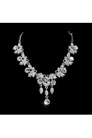 Jewelry Set Women's Anniversary / Wedding / Engagement / Birthday / Gift / Party / Special Occasion Jewelry Sets AlloyRhinestone / Cubic