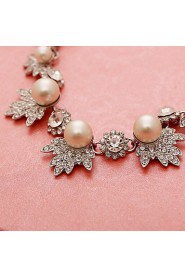 Jewelry Set Women's Anniversary / Wedding / Engagement / Party / Special Occasion Jewelry Sets Imitation Pearl / Alloy Non StoneNecklaces