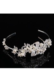 Bridal Baroque Crown Silver Tiara Queen Crystal Hairclips