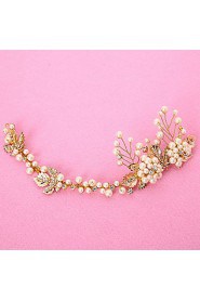 Women's Rhinestone / Brass / Alloy / Imitation Pearl Headpiece-Wedding / Special Occasion / Outdoor Headbands 1 Piece