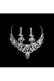 Jewelry Set Women's Anniversary / Wedding / Engagement / Birthday / Party / Special Occasion Jewelry Sets Alloy / Rhinestone Rhinestone