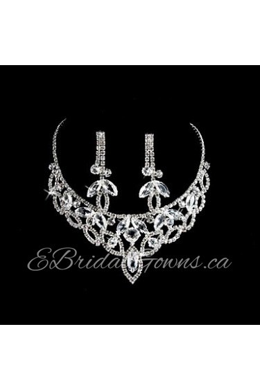 Jewelry Set Women's Anniversary / Wedding / Engagement / Birthday / Party / Special Occasion Jewelry Sets Alloy / Rhinestone Rhinestone