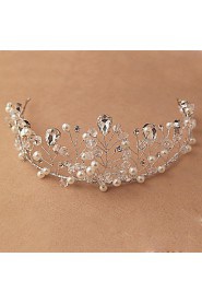 Women's Crystal / Imitation Pearl Headpiece-Wedding / Special Occasion / Outdoor Tiaras 1 Piece