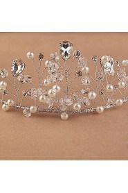 Women's Crystal / Imitation Pearl Headpiece-Wedding / Special Occasion / Outdoor Tiaras 1 Piece