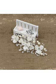 Women's Imitation Pearl / Plastic Headpiece-Wedding / Special Occasion / Casual / Outdoor Hair Combs / Flowers 1 Piece