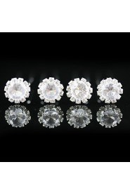 Headpieces 4 Pieces Gorgeous Rhinestones Wedding Pins /Special Occasion More Colors Available