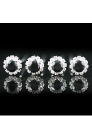 Headpieces 4 Pieces Gorgeous Rhinestones Wedding Pins /Special Occasion More Colors Available