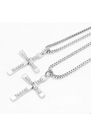 The Fast and the Furious Five Cross Silver Alloy Movie Pendant Necklace(1 Pc)