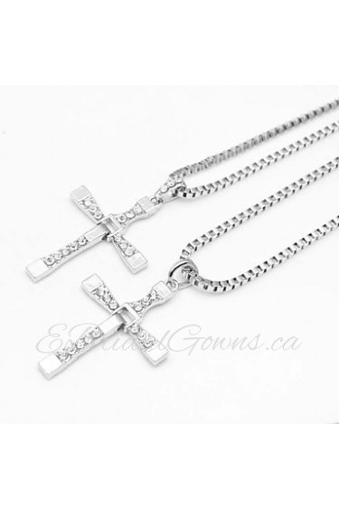 The Fast and the Furious Five Cross Silver Alloy Movie Pendant Necklace(1 Pc)